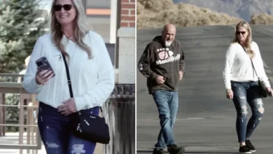 SLIM SIS Sister Wives’ Christine Brown looks slimmer-than-ever in tight jeans at lunch with husband David and daughter Truely, 13