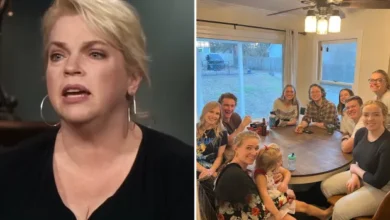 Sister Wives’ Janelle Brown shares family photo at Utah home for Christmas party – but fans spot key person missing