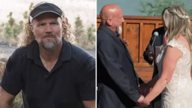 Kody and his Robyn awkwardly made an appearance in Christine’s wedding special