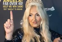 Angela Deem urges fans to vote for her in the Fab Over 40 competition to help her win the ,000 cash prize
