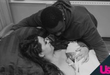 Welcome to the world, baby girl!👧🎀 Emily & Kobe are glowing with happiness after welcoming their sweet baby daughter!